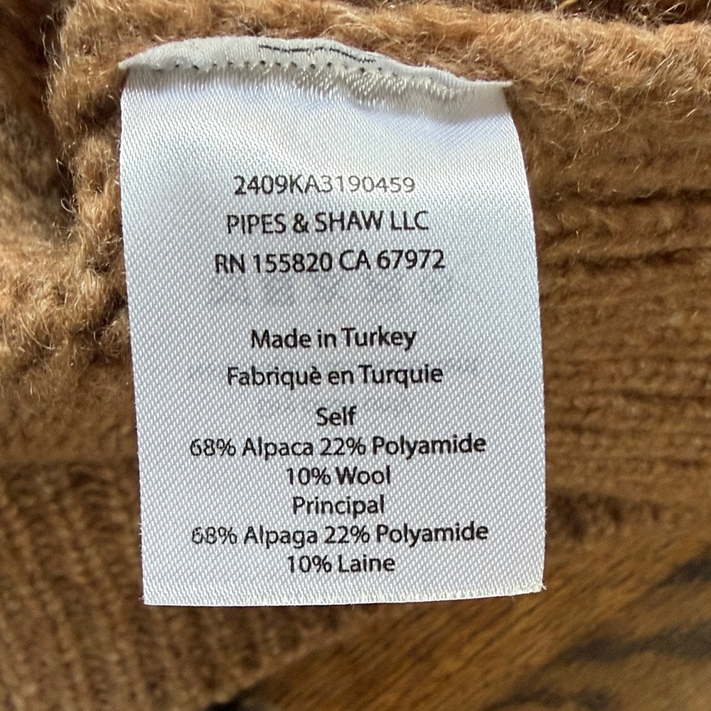 Veronica Beard Tan And White Patterned Sweater - image 3